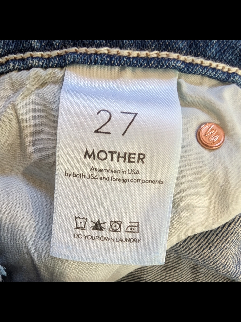 MOTHER SUPERIOR The Dazzler Jeans Cowboys Don’t Cry Wash 27 - Picture 12 of 12